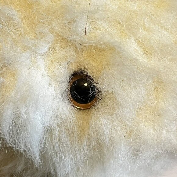 Vintage MERRYTHOUGHT 18" Teddy Bear Jointed Cream Mohair Amber Eyes Neiman's Tag - Picture 3 of 11